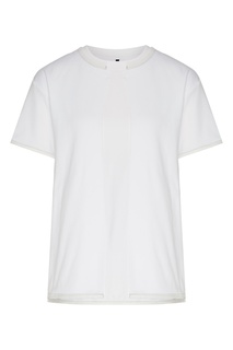 Белая футболка с эффектом многослойности Unravel Project