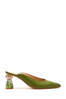Зеленые туфли-мюли Maceio Jacquemus