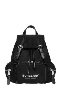 Черный рюкзак с ремешками Burberry