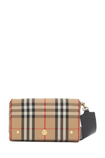 Клетчатая сумка с застежкой на кнопки Burberry
