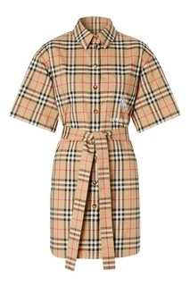Платье рубашка из хлопка в клетку Burberry