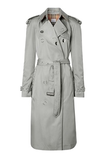 Серый тренч с застежкой на кнопки Burberry