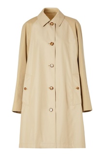Бежевый плащ из хлопка Burberry