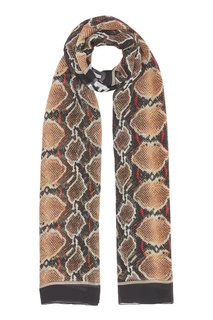 Шелковый шарф с питоновым принтом Burberry