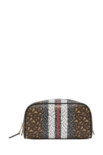 Косметичка в полоску и с монограммами Burberry