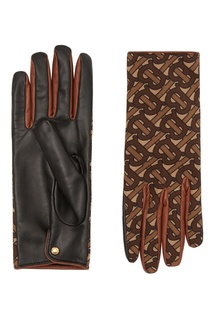 Кожаные перчатки с монограммами Burberry