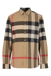 Рубашка из поплина в клетку Burberry