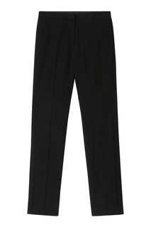 Укороченные брюки из черной шерсти Burberry