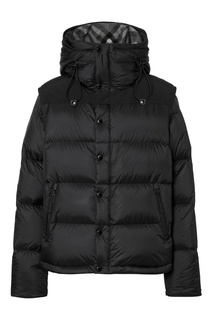 Черная куртка с отстегивающимися рукавами Burberry