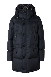 Пуховик с капюшоном и логотипом Burberry
