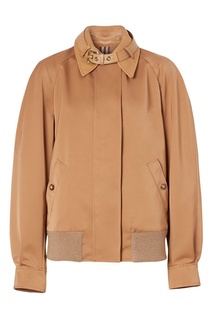 Бомбер из шерсти и шелка Burberry