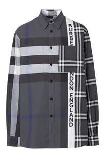 Монохромная рубашка в клетку Burberry