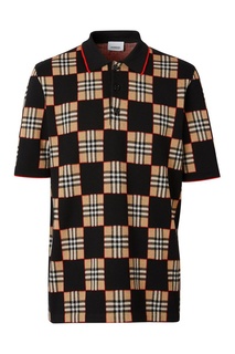 Рубашка поло с шахматным принтом Burberry