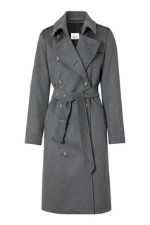 Серый кашемировый тренч Burberry