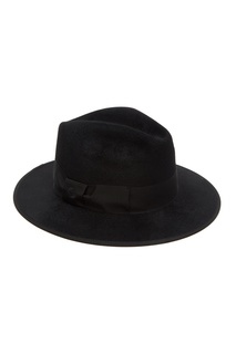 Черная велюровая шляпа Gucci