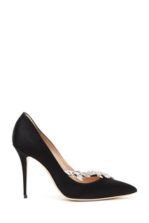 Черные туфли с кристаллами Nadira 105 Manolo Blahnik