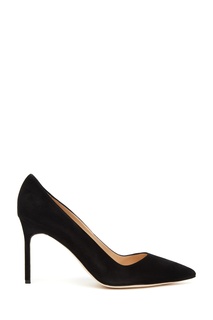 Черные замшевые туфли BB 90 Manolo Blahnik
