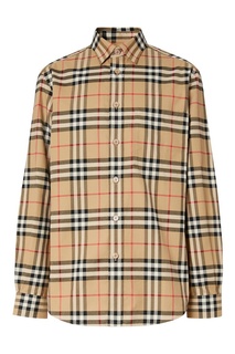 Рубашка из фланели в клетку Burberry