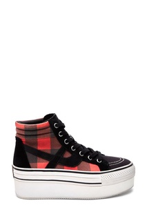 Кеды в клетку Jimmy Check Ash