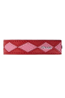 Комбинированный кожаный браслет Prada