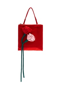 Сумка из текстиля Blossom Prada