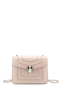 Маленькая сумка из розовой кожи Serpenti Forever Bvlgari
