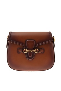 Кожаная сумка Lady Web leather shoulder bag Gucci