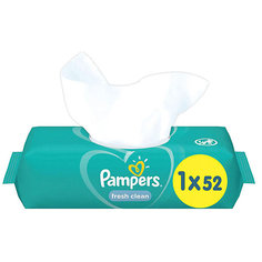 Детские влажные салфетки Pampers Fresh Clean, 52 шт