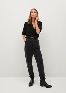 Струящаяся блузка из модала - Drap Mango