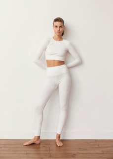 Укороченный топ в рубчик - Ribby Mango