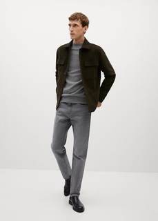 Верхняя рубашка regular fit из вельвета - Bellart Mango