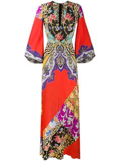 Etro платье макси с принтом