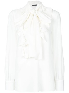 Alexander McQueen блузка с оборками