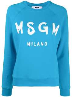 MSGM толстовка с логотипом и рукавами реглан