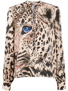 MSGM блузка с тигровым принтом