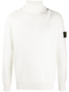 Stone Island джемпер с высоким воротником и логотипом