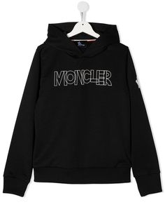 Moncler Kids худи с длинными рукавами и логотипом