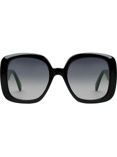 Gucci Eyewear солнцезащитные очки в квадратной оправе с отделкой Web