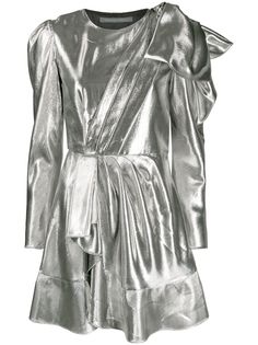 Alberta Ferretti платье мини со сборками
