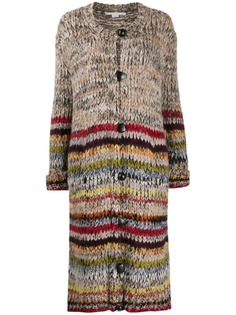 Stella McCartney длинный кардиган в полоску