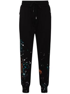 Dolce & Gabbana спортивные брюки с эффектом разбрызганной краски