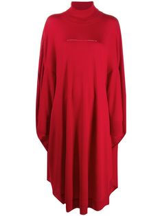 MM6 Maison Margiela драпированное платье с асимметричным подолом