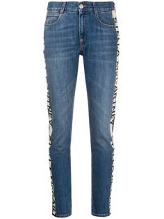 Stella McCartney укороченные джинсы с логотипом