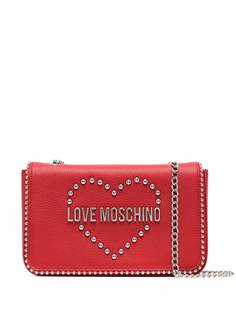 Love Moschino сумка на плечо с логотипом и заклепками