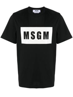 MSGM футболка с логотипом