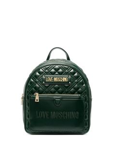 Love Moschino стеганый рюкзак с логотипом