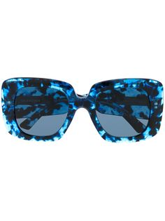 Balenciaga Eyewear солнцезащитные очки в квадратной оправе черепаховой расцветки