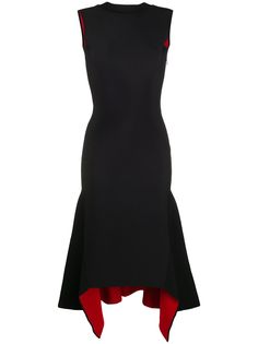 Alexander McQueen платье миди асимметричного кроя