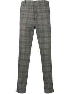 Pt01 клетчатые брюки строгого кроя