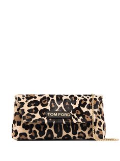 Tom Ford маленькая сумка на плечо Label с леопардовым принтом